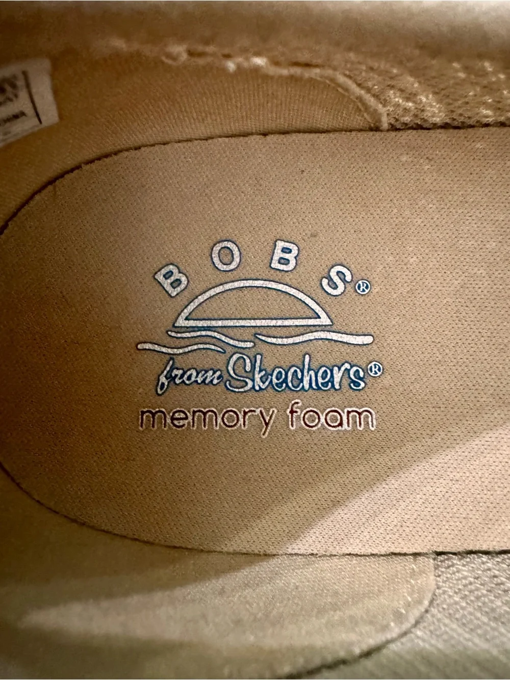 Skechers BOBS Memory Foam Slip-On Sneakers - Beige